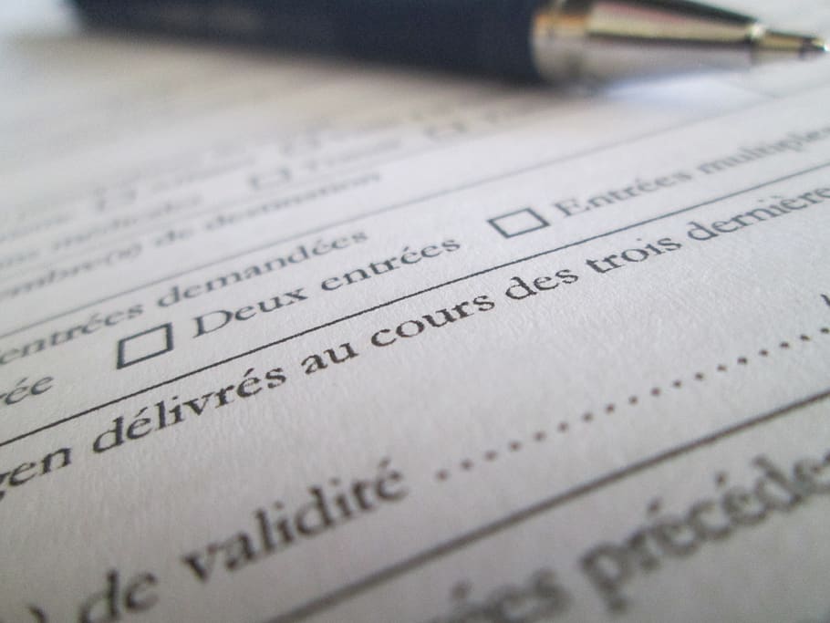 Pen on Top of Document Paper, administration, balance, blur, close-up HD wallpaper