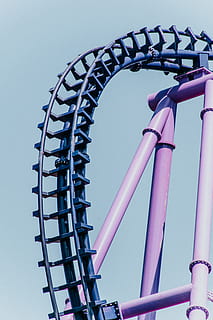roller coaster tracks, leisure activities, amusement park, russia HD wallpaper