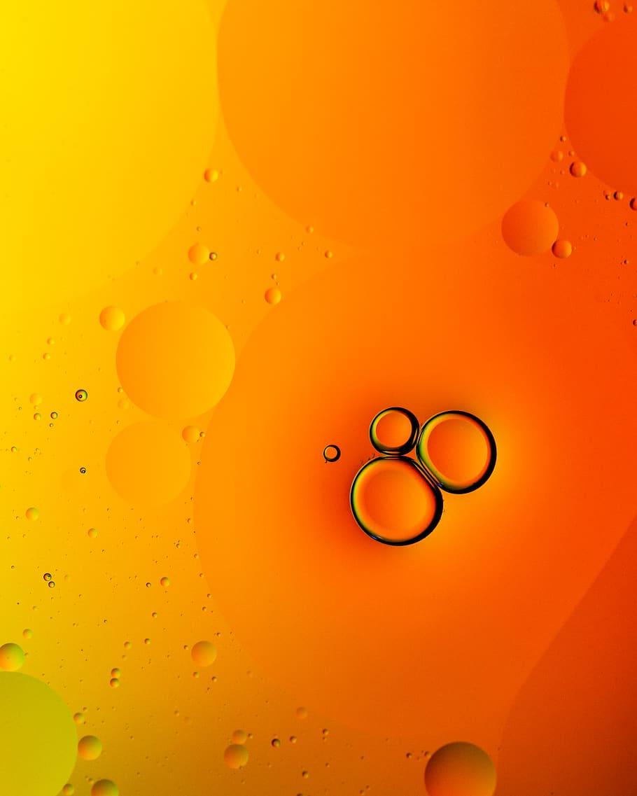 graphics, art, bubble, winnipeg, canada, mae, droplet, orange HD wallpaper