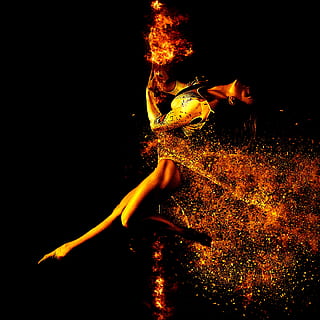 Woman Dancing on Pole Photography, art, artsy, creative, female HD wallpaper