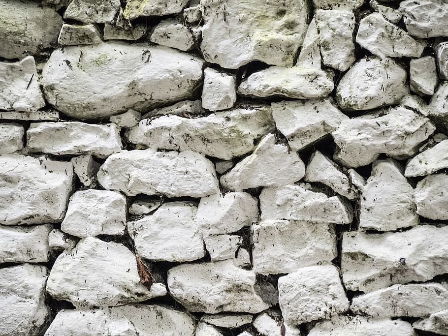 rock, wall, whitewash, aged, paint, backgrounds, full frame HD wallpaper