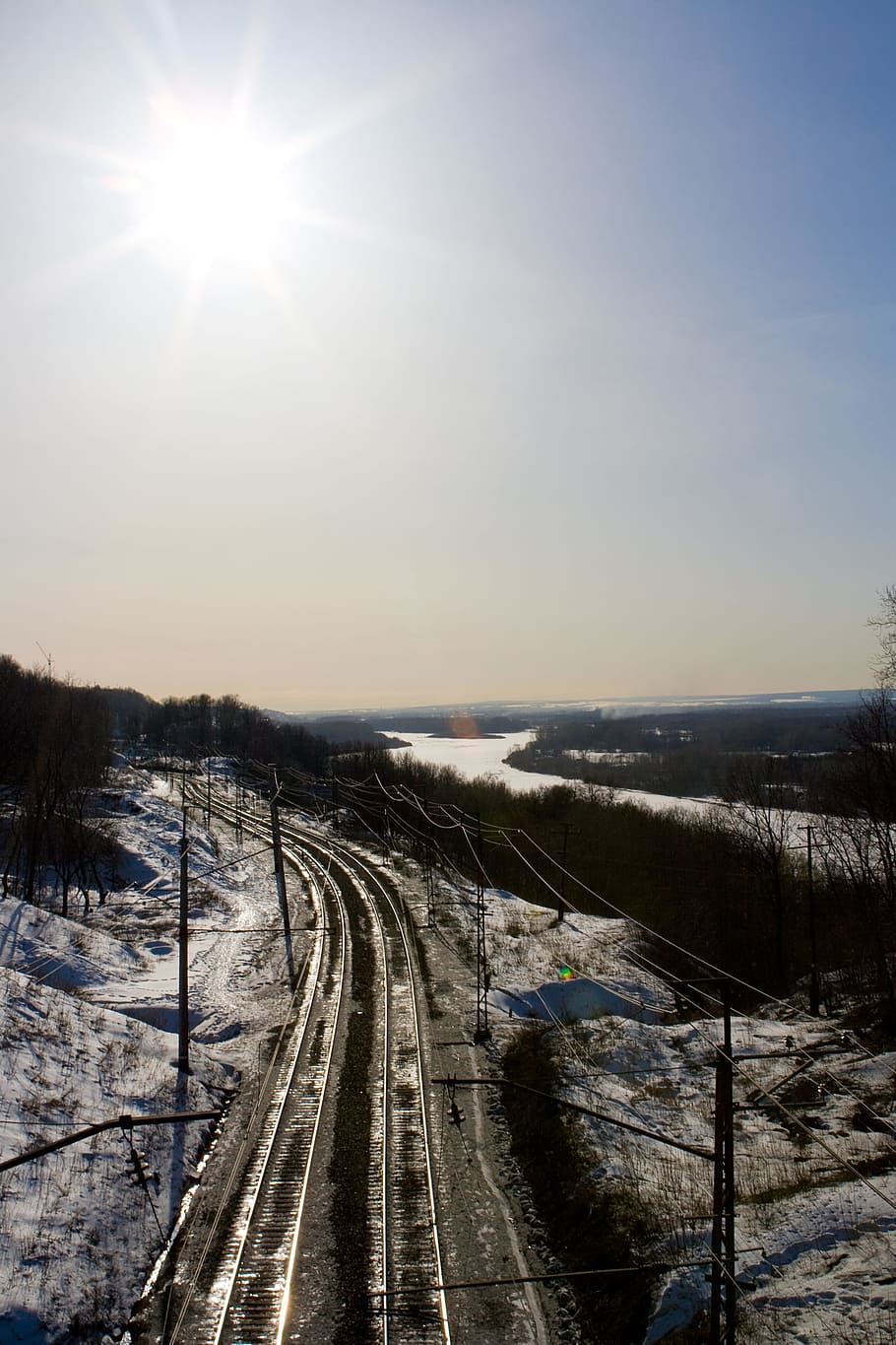 journey, landscape, outdoor, path, peace, quiet, rail, railroad HD wallpaper
