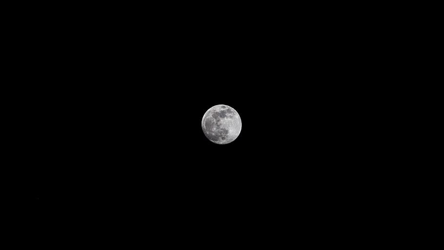 full moon at night time, nature, outdoors, space, universe, astronomy