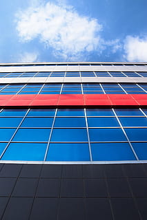 architecture, blue, bright, building, business, city, construction HD wallpaper