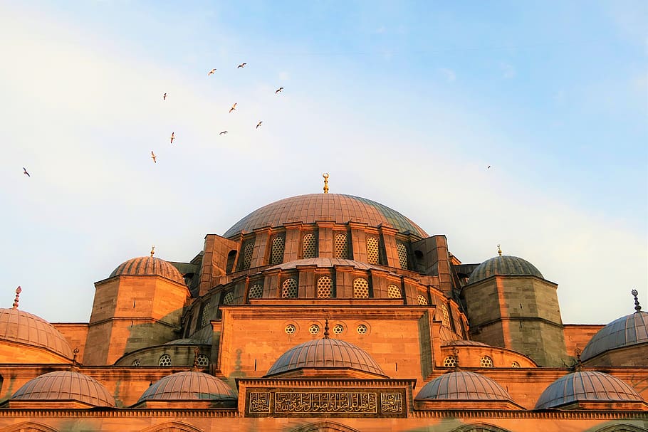 cami, religion, islam, dome, istanbul, minaret, travel, city, HD wallpaper