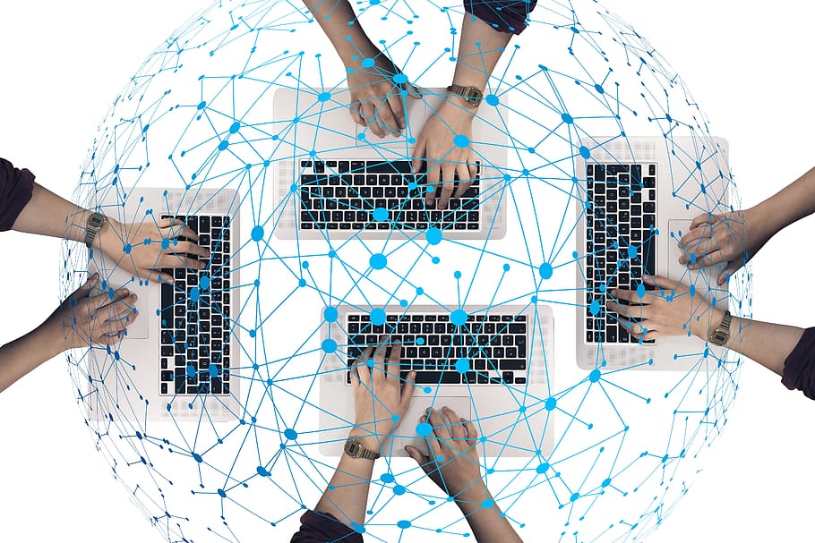 network, social, abstract, keyboard, write, hands, social network HD wallpaper