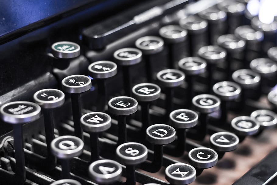 typewriter, old, letters, machine, rustic, vintage, technology HD wallpaper