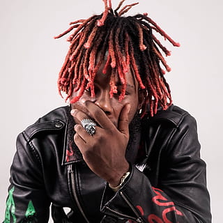 Man Covering His Mouth, black leather jacket, close-up, dreadlocks HD wallpaper