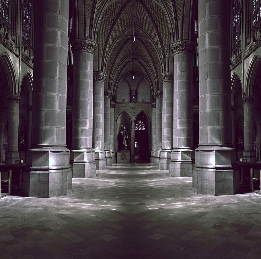 church, temple, pillars, architecture, building, cathedral HD wallpaper
