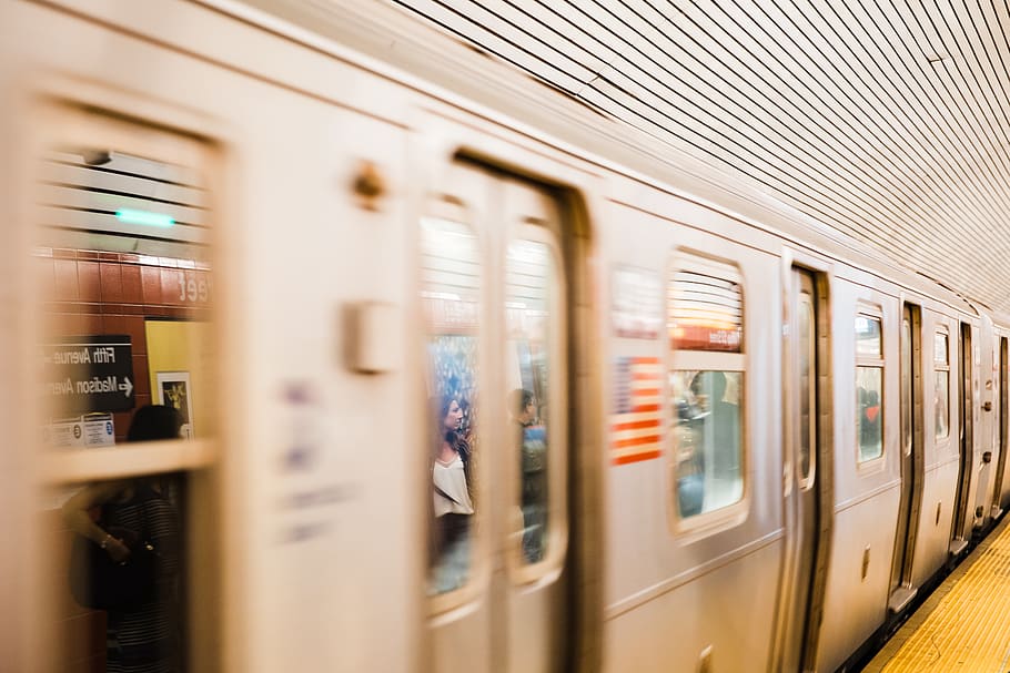 gray train, public transportation, rail transportation, mode of transportation HD wallpaper