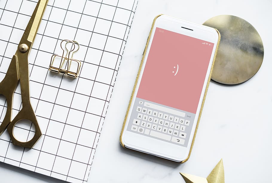 White Android Smartphone on Table, cellphone, close-up, electronic HD wallpaper