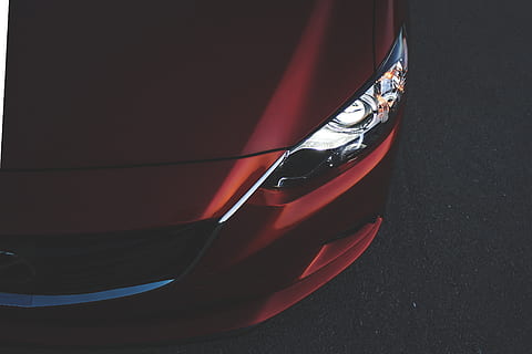 red vehicle headlight, car, united states, texas, emblem, mazda HD wallpaper