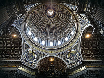 Black Yellow and White Dome, ancient, arch, architecture, basilica HD wallpaper