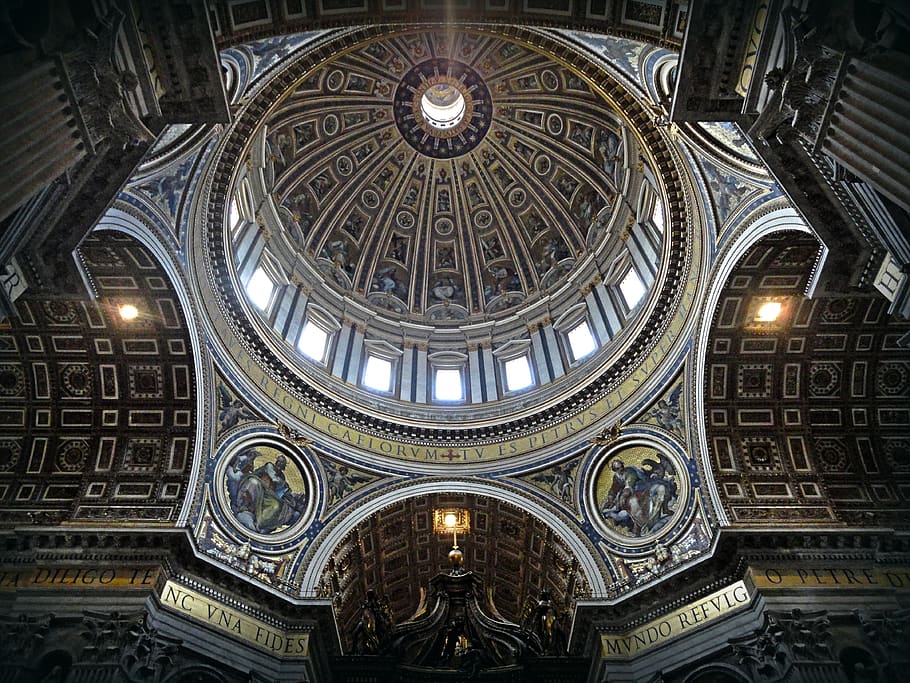 Black Yellow and White Dome, ancient, arch, architecture, basilica HD wallpaper