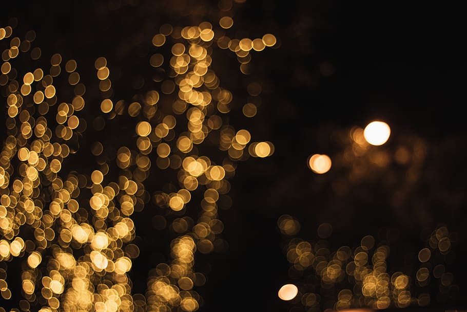 Bokeh Photography, blurred, blurry, lightbulbs, lights, illuminated HD wallpaper