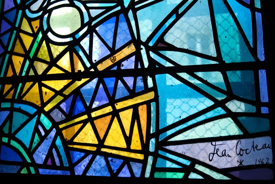 mosaic glass wall, stained glass, architecture, france, art, building HD wallpaper