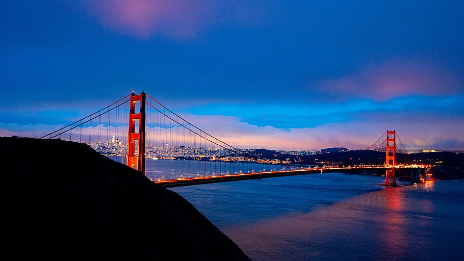 Golden Gate Bridge, water, transportation, suspension bridge HD wallpaper