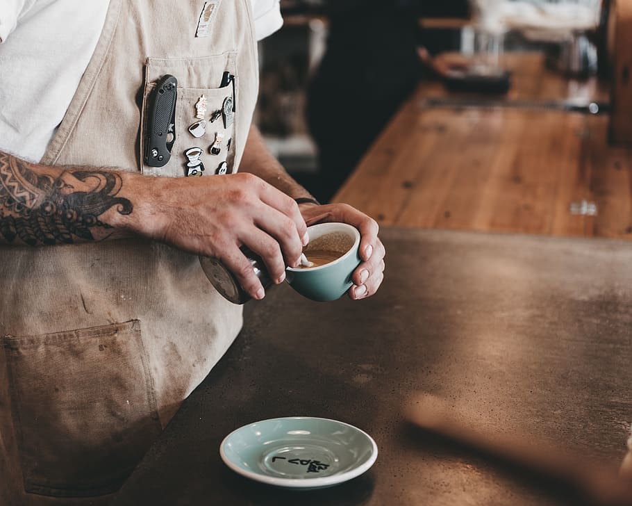 person holding cup, human, people, saucer, aurora, jubilee roasting co. HD wallpaper