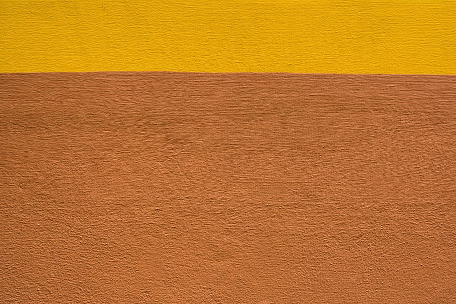 Orange Concrete Wall, background, brown, colors, design, interior HD wallpaper
