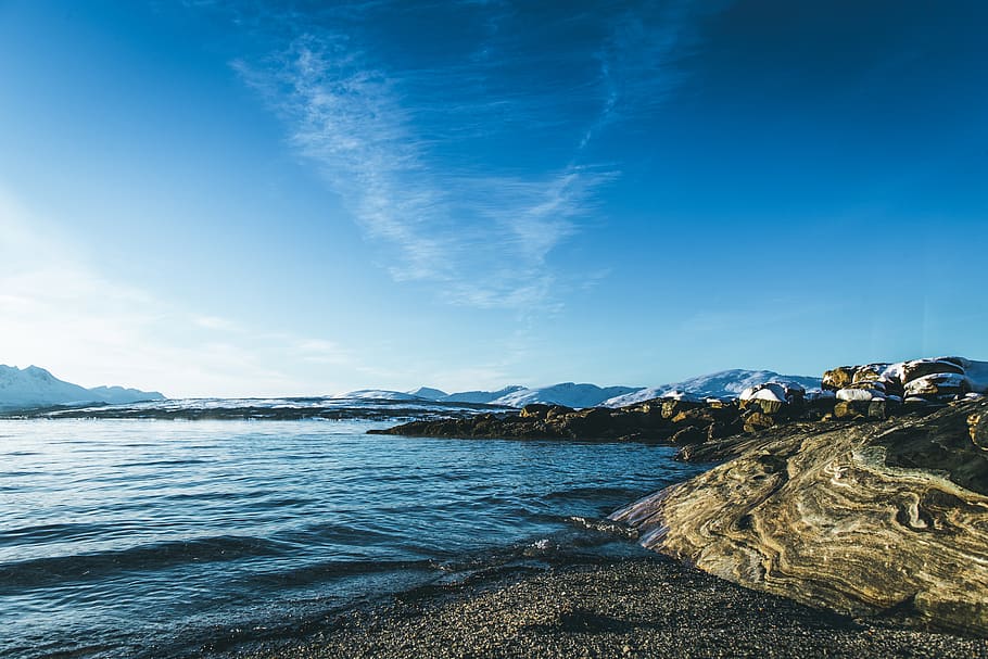 seashore during day time, nature, outdoors, water, ocean, shoreline HD wallpaper