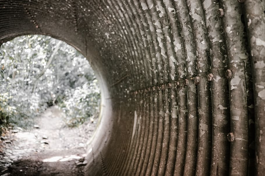 tunnel, light, clearing, metal, pattern, singapore, trail, path HD wallpaper