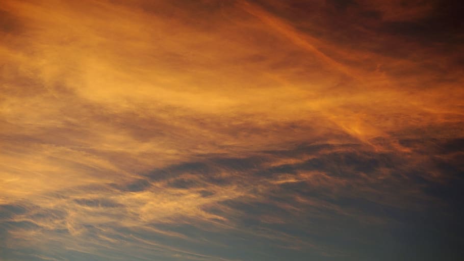 red and blue sky, nature, outdoors, cloud, red sky, dusk, dawn HD wallpaper