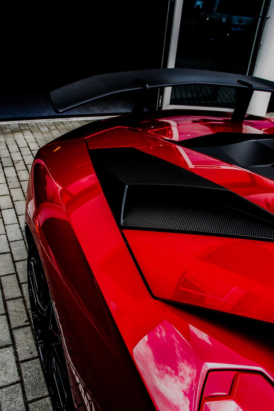 red supercar, land vehicle, motor vehicle, mode of transportation HD wallpaper