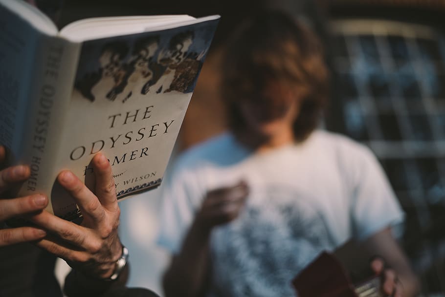 person reading book, human, people, st. john's college, annapolis HD wallpaper