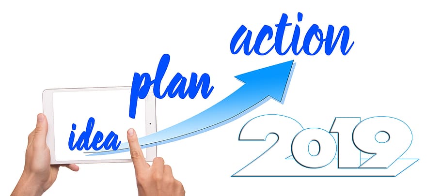 idea, plan, new year's day, action, success, concept, economy, HD wallpaper
