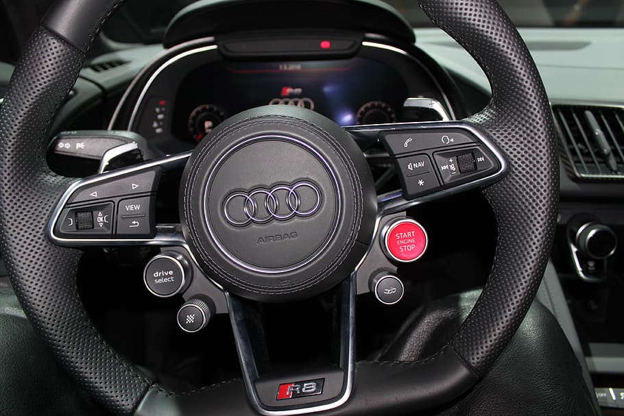 Audi R8 Steering Wheel Wallpaper