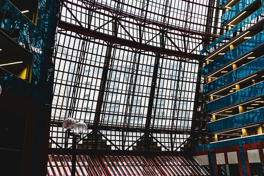 building, architecture, window, skylight, chicago, united states HD wallpaper
