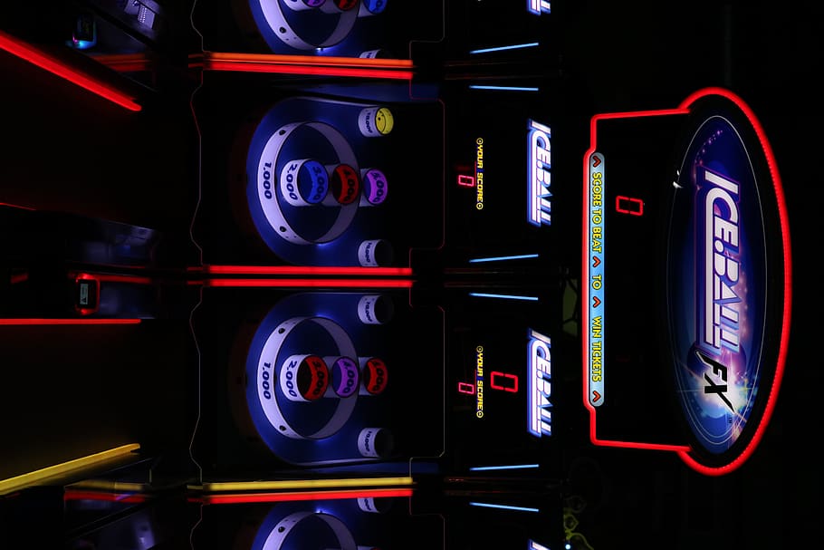 HD wallpaper: Ice Ball FX arcade, game, wristwatch, neon, gambling, slot, arcade game machine - Wallpaper Flare