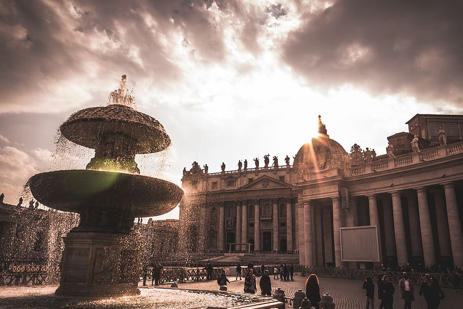 water, person, human, building, architecture, fountain, city HD wallpaper