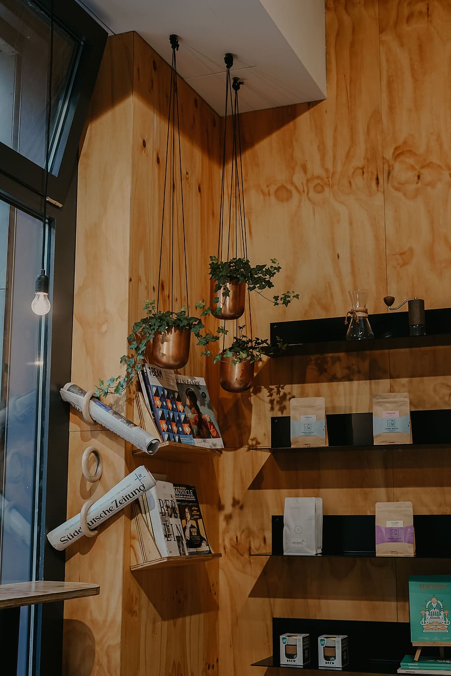 brown hanging plant, wood, plywood, hardwood, shelf, flooring HD wallpaper