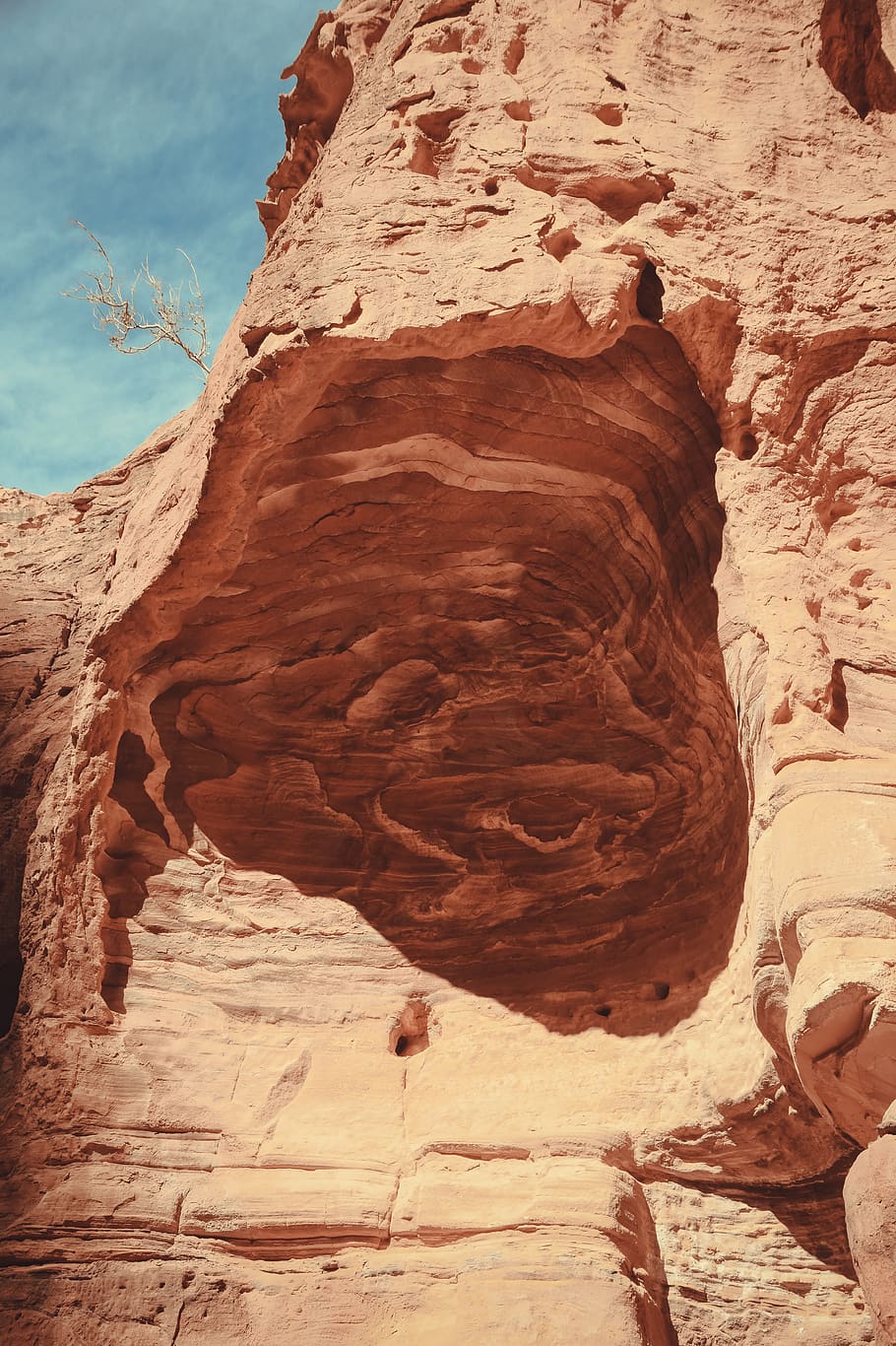 brown rock, nature, outdoors, mountain, mesa, painting, art, archaeology HD wallpaper
