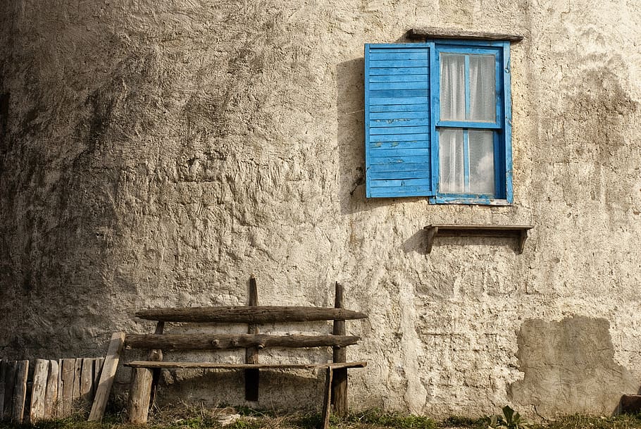 window, wall, home, architecture, old, ruin, rustic, stone HD wallpaper
