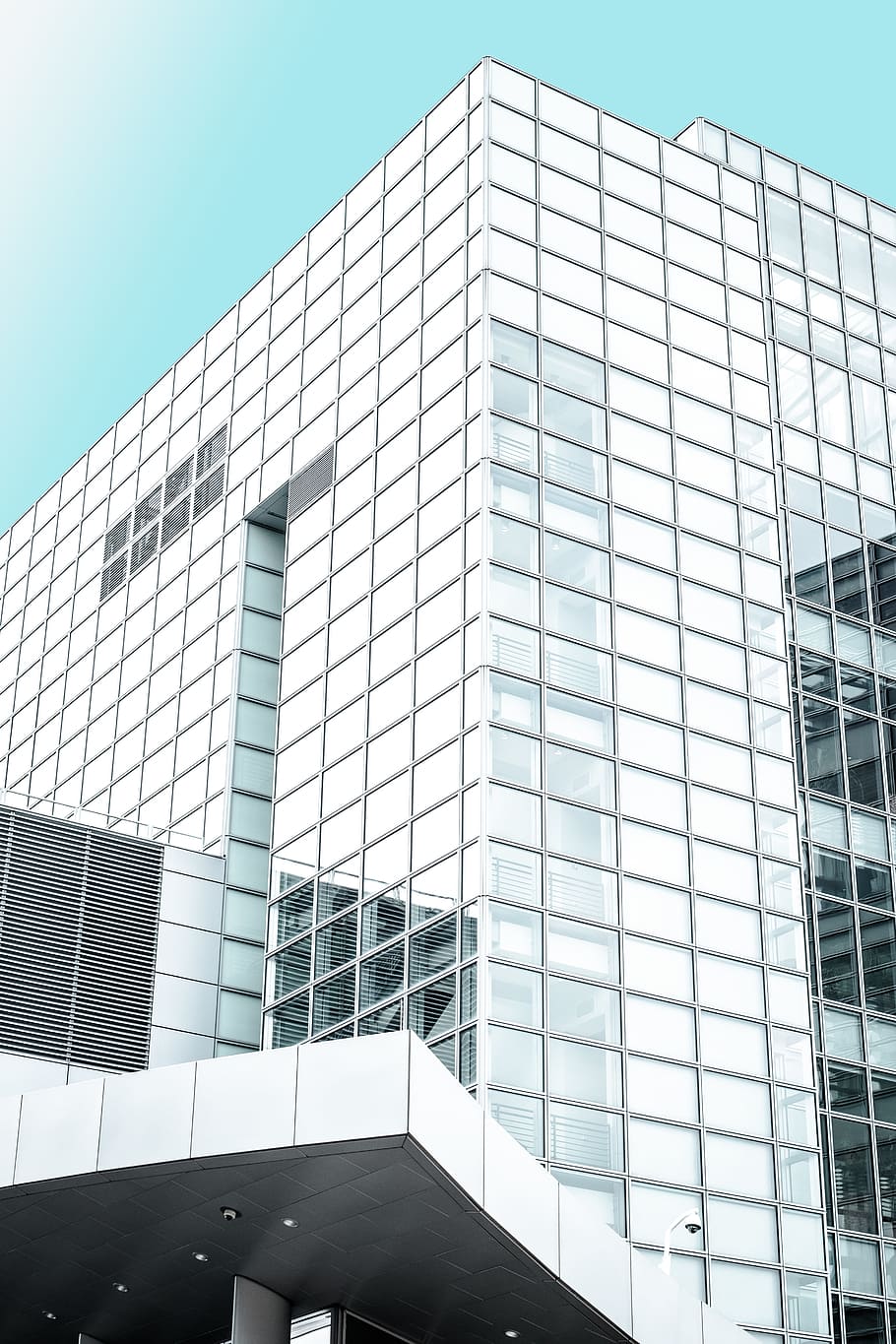 white and clear glass high-rise building, architecture, exterior HD wallpaper