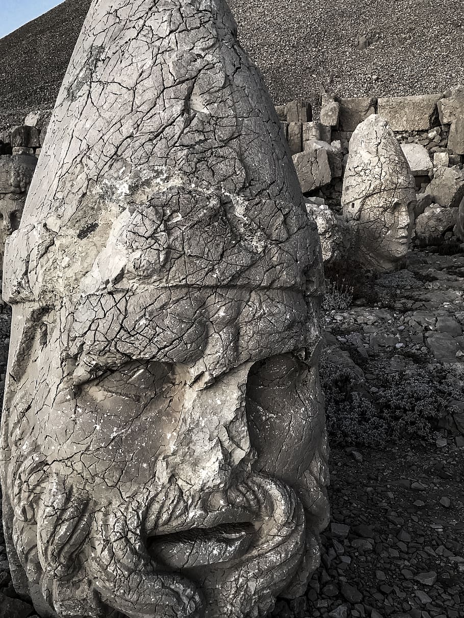 concrete statue, sculpture, no people, human representation, creativity HD wallpaper