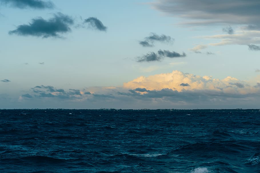 Scenic View Of Ocean During Daytime, clouds, environment, horizon HD wallpaper