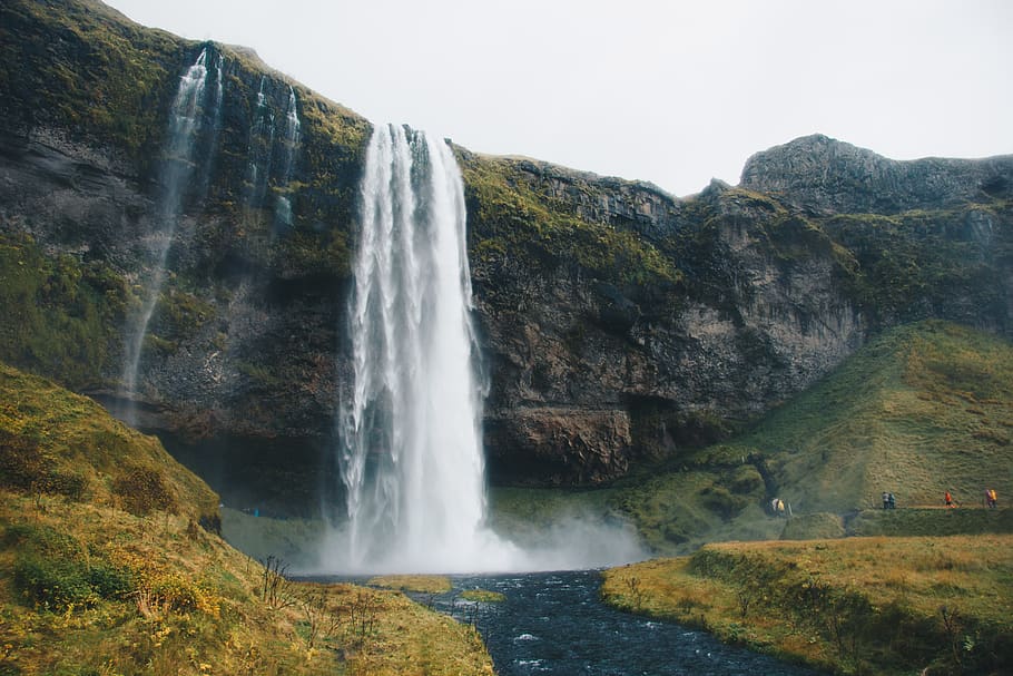 iceland, seljalandsfoss, waterfall, scenics - nature, beauty in nature HD wallpaper