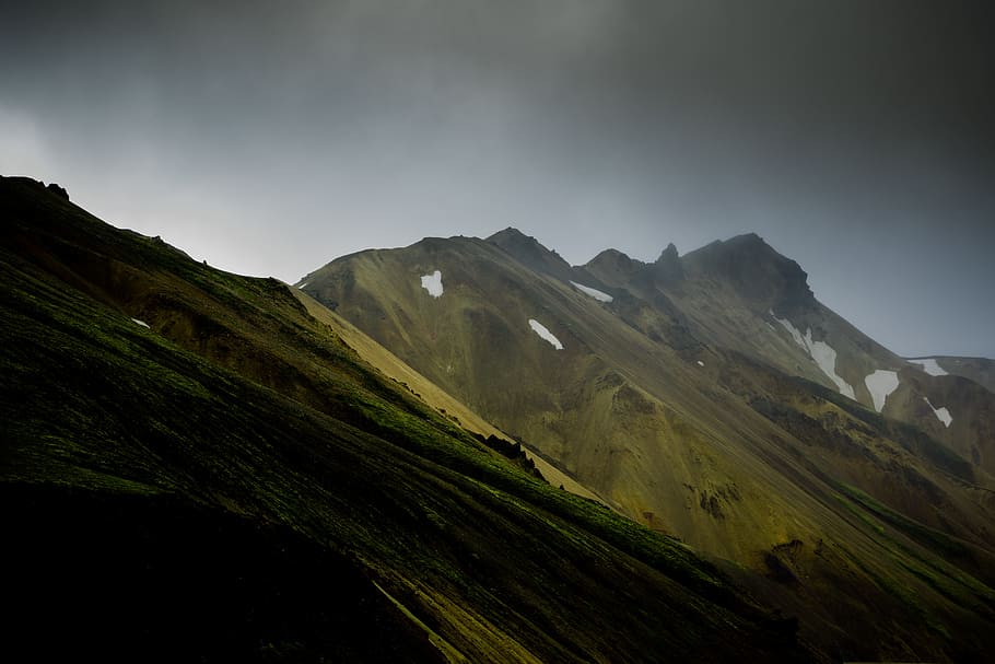 green mountains during foggy daytime landscape photography, cloud HD wallpaper