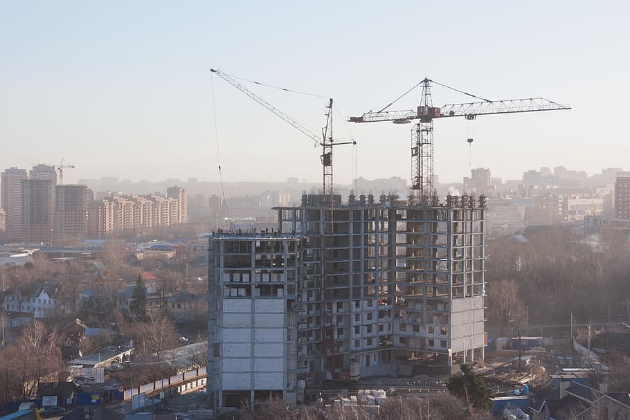 architecture, ufa, block, build, building, cement, concrete HD wallpaper