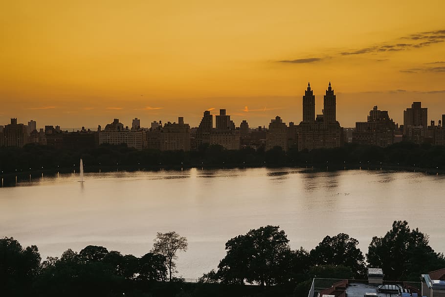 golden hour photography of building, nature, outdoors, dawn, sky, HD wallpaper