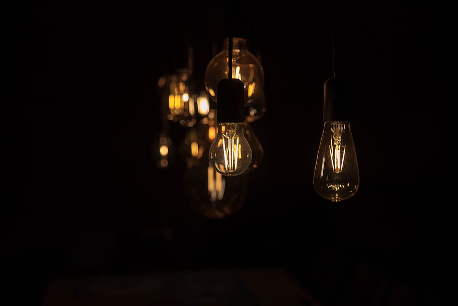 light, lamp, light bulb, energy, current, pear, shining, glow HD wallpaper