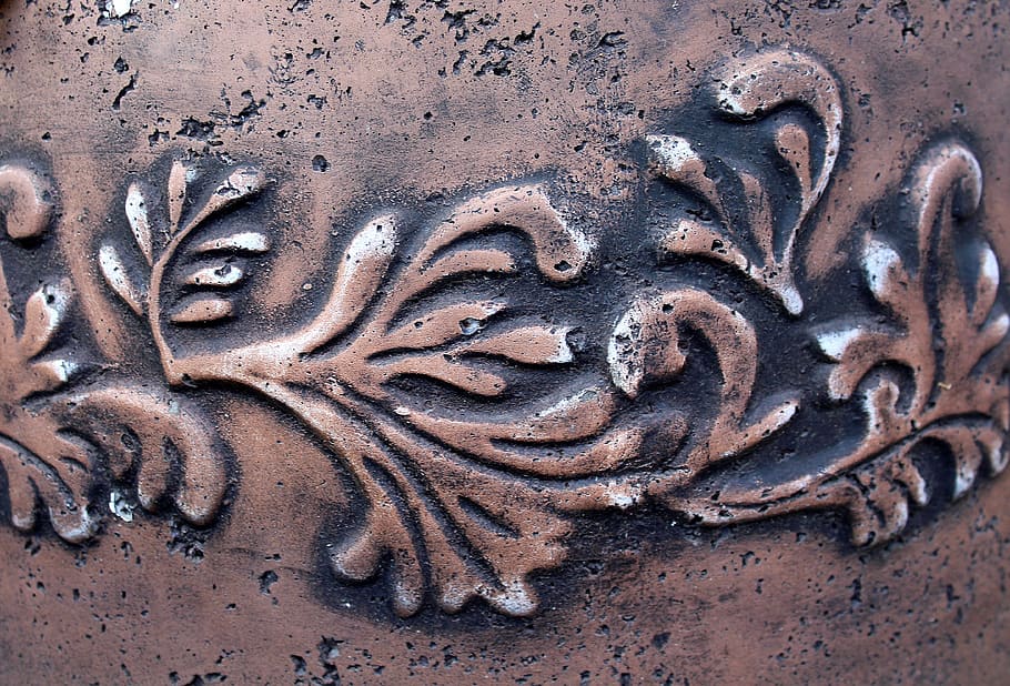 emboss, ornament, theme, clay, decoration, texture, old, art and craft HD wallpaper