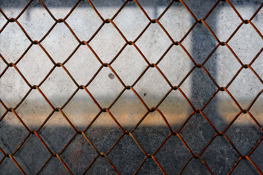 chainlink, fence, pattern, full frame, metal, backgrounds, safety HD wallpaper