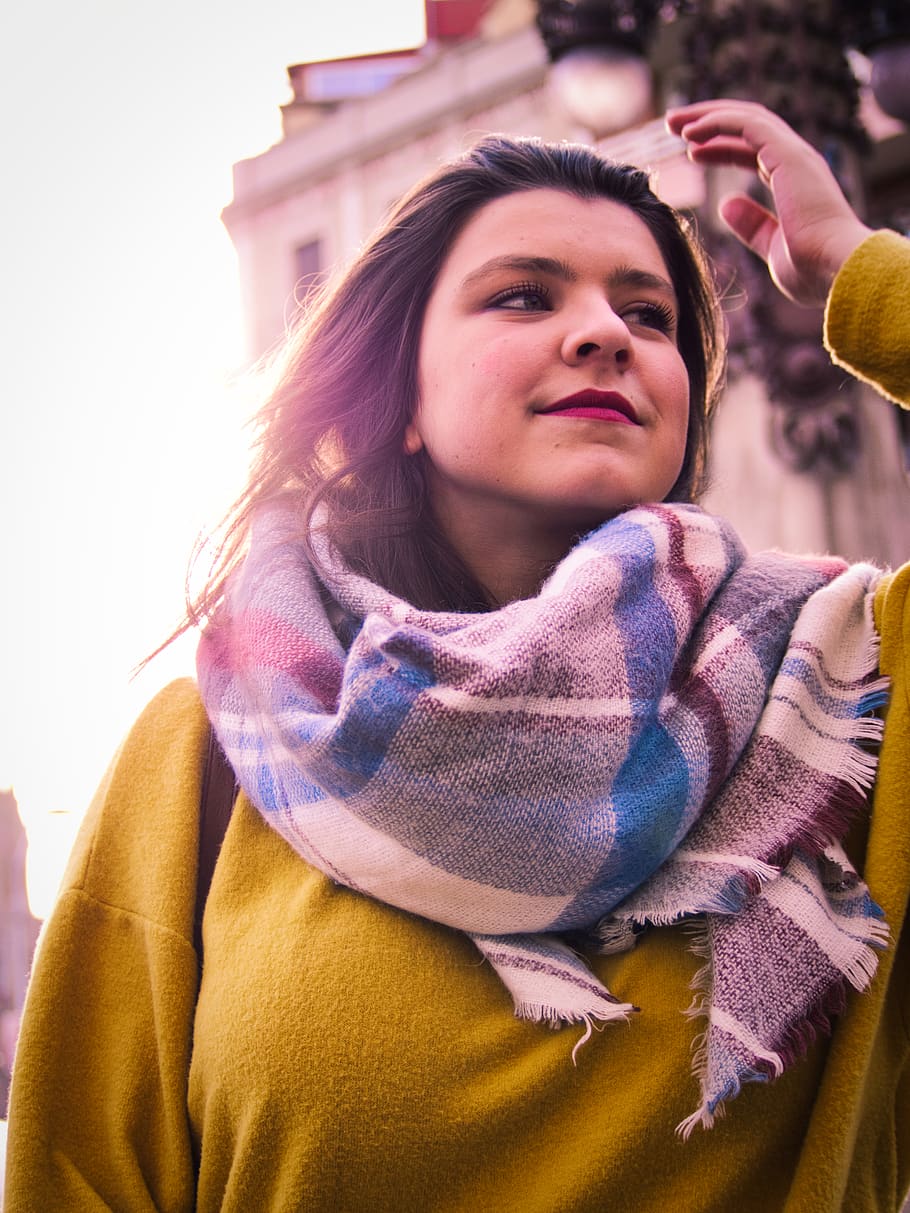 spain, barcelona, portrait, one person, women, young adult HD wallpaper