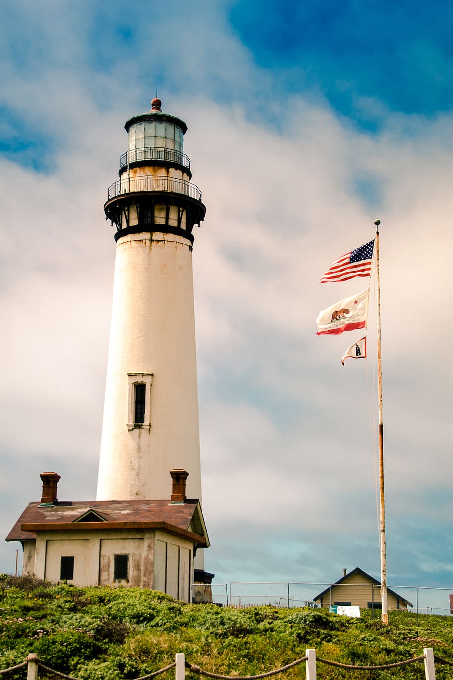 lighthouse, coast, california, built structure, architecture HD wallpaper