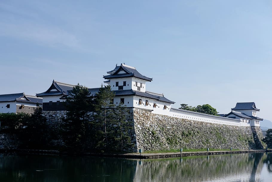 architecture, castle, building, fort, moat, human, person, ditch HD wallpaper