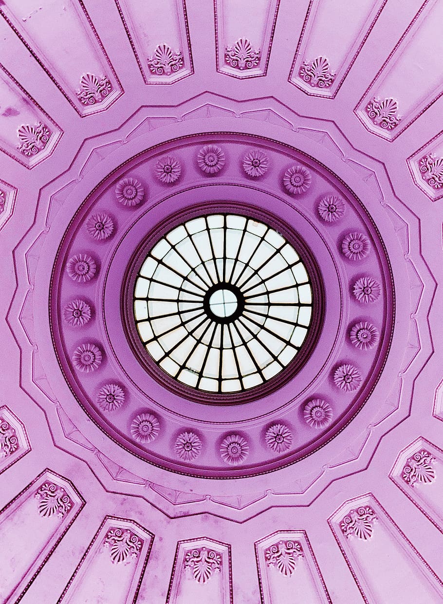 pink dome building art, architecture, window, tower, clock tower HD wallpaper